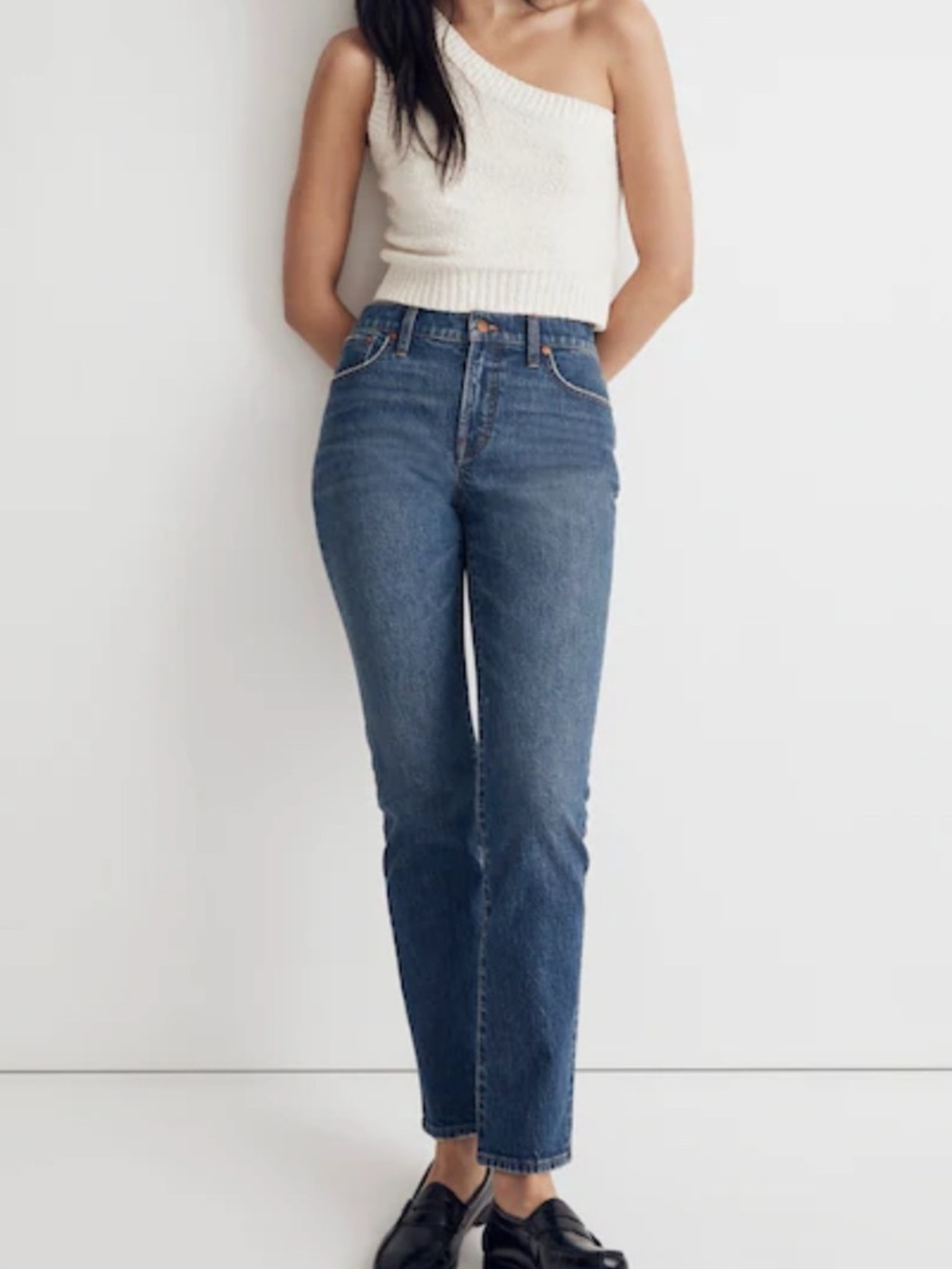 Madewell The Mid Rise Perfect Vintage Cotton Cotton Stretch Denim Jean Size 32